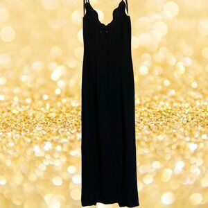 Scott McClintock Cocktail Dress with Faux Diamond Spaghetti Straps in Size 6